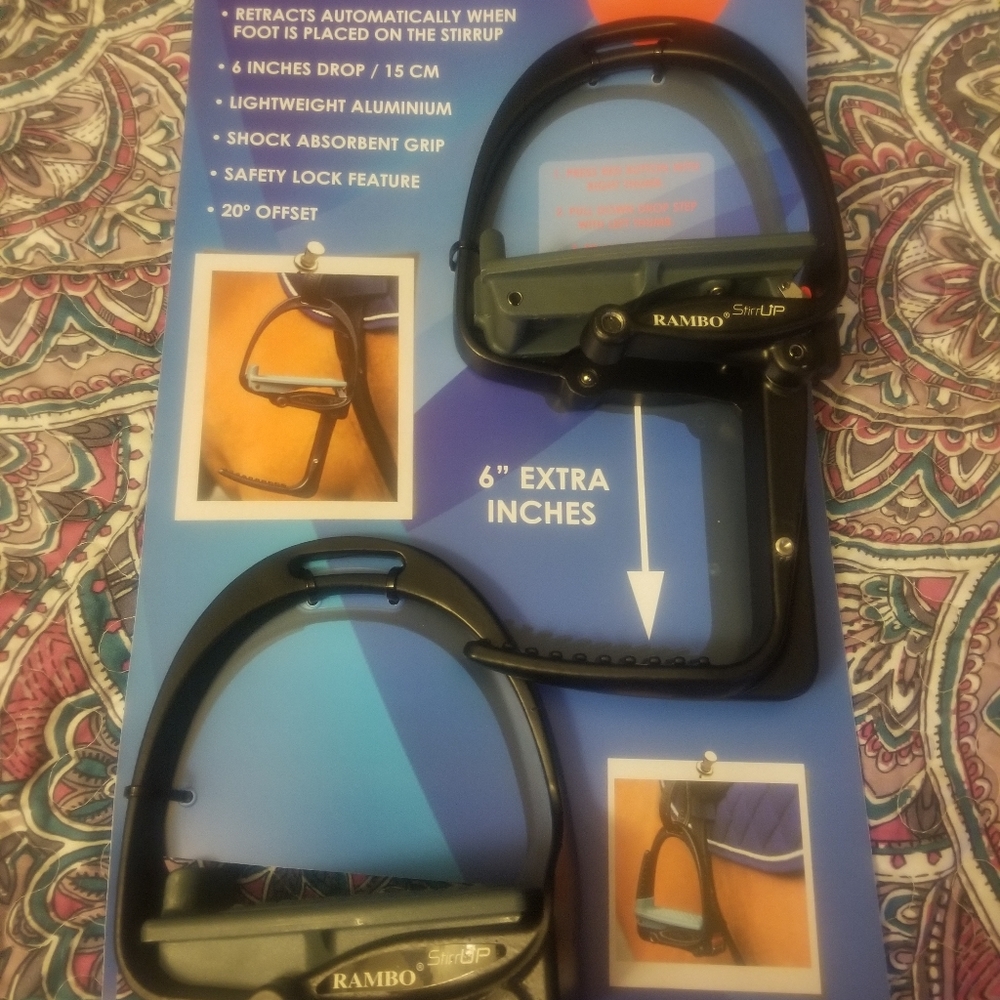NWT Rambo Easy Up Stirrups